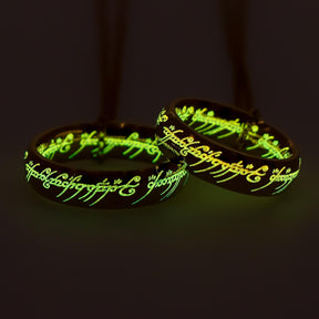 The Lord Of The Rings Glow-In-the-Dark One Ring Necklace Set Replica