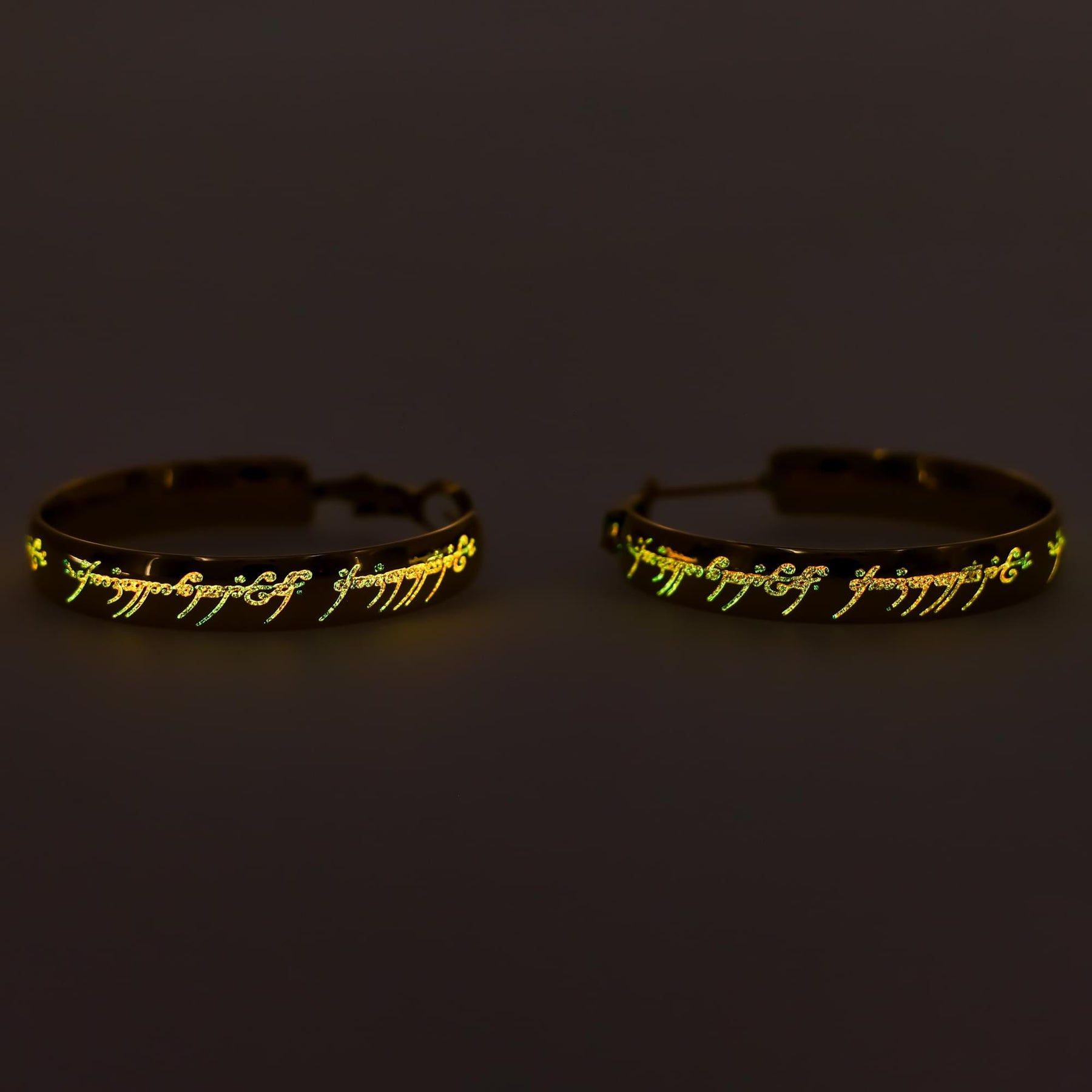 The Lord Of The Rings Glow-In-the-Dark One Ring Earrings