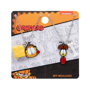 Garfield and Odie Enamel Pendant Necklace Set