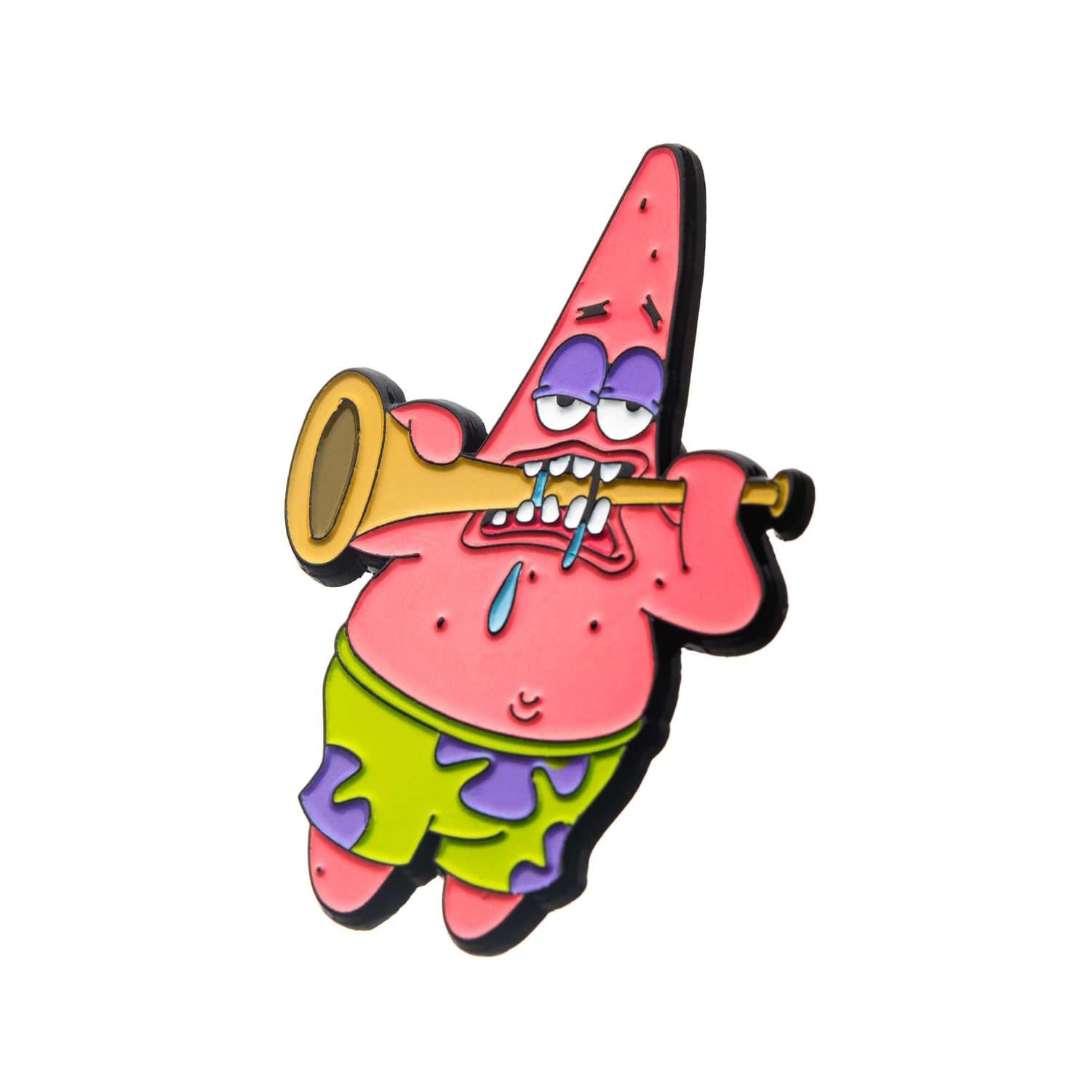 Nickelodeon SpongeBob Enamel Pin | Patrick Eating a Trumpet