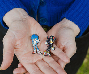 Sonic the Hedgehog Sonic and Shadow Collectible Enamel Pin Set