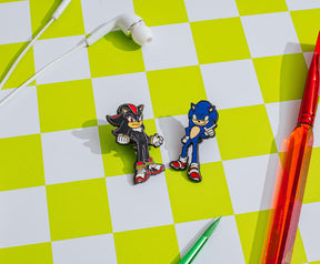 Sonic the Hedgehog Sonic and Shadow Collectible Enamel Pin Set