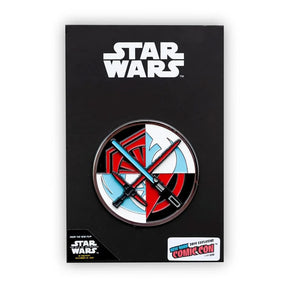 Star Wars Spinning Lightsabers Official Collectible Pin | Measures 2 Inches Tall