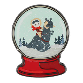 Star Wars Han Solo and Tauntaun Winter Snow Globe Enamel Pin