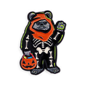 Star Wars Wicket Skeleton Glow-In-The-Dark Enamel Pin | Toynk Exclusive