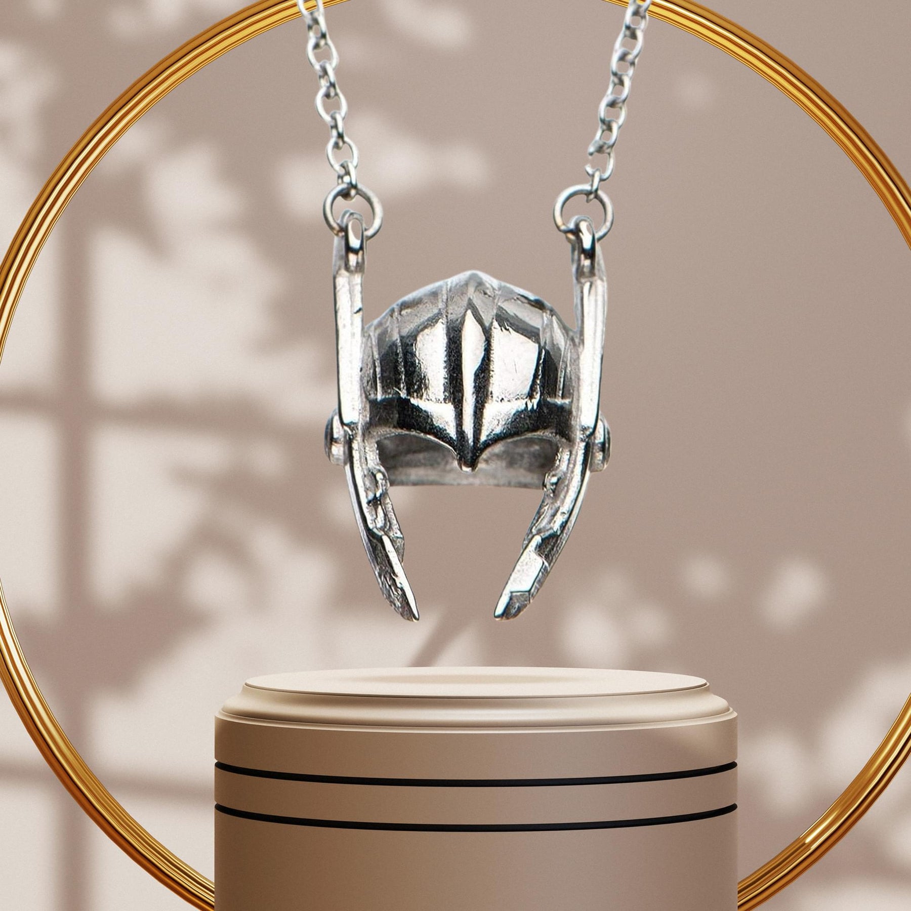 Marvel Thor's Helmet Stainless Steel Pendant Necklace