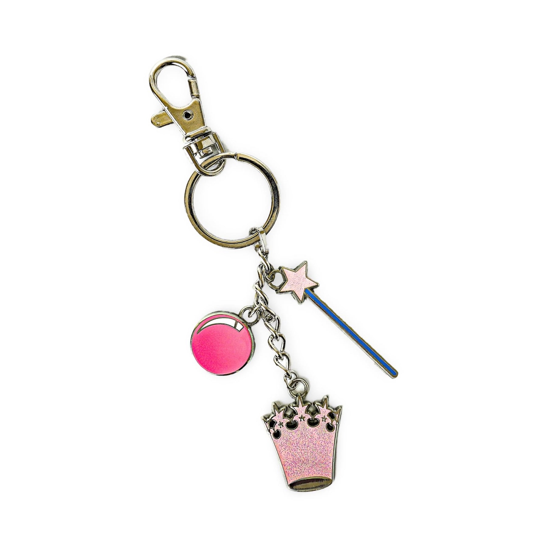 The Wizard of Oz Glinda Multi-Charm Enamel Keychain