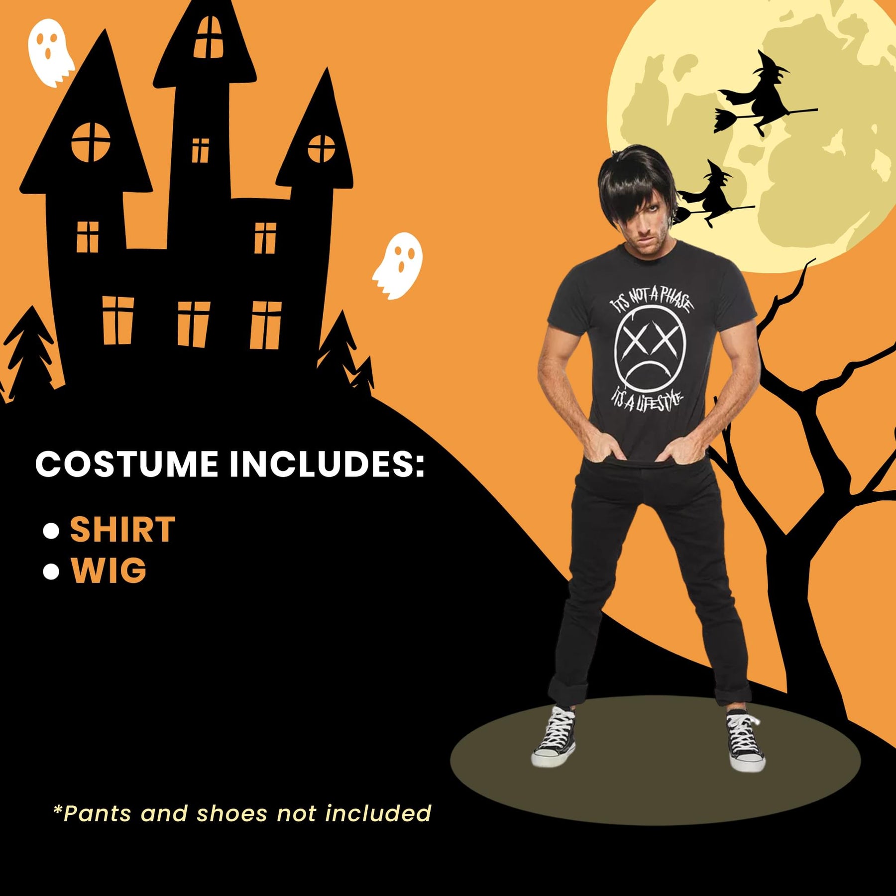 Emo Adult Costume Kit | Large/X-Large