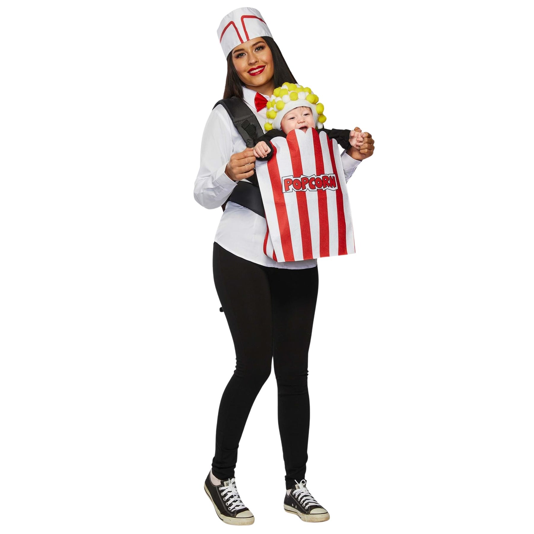 Movie Usher & Popcorn Adult & Infant Carrier Costume | One Size