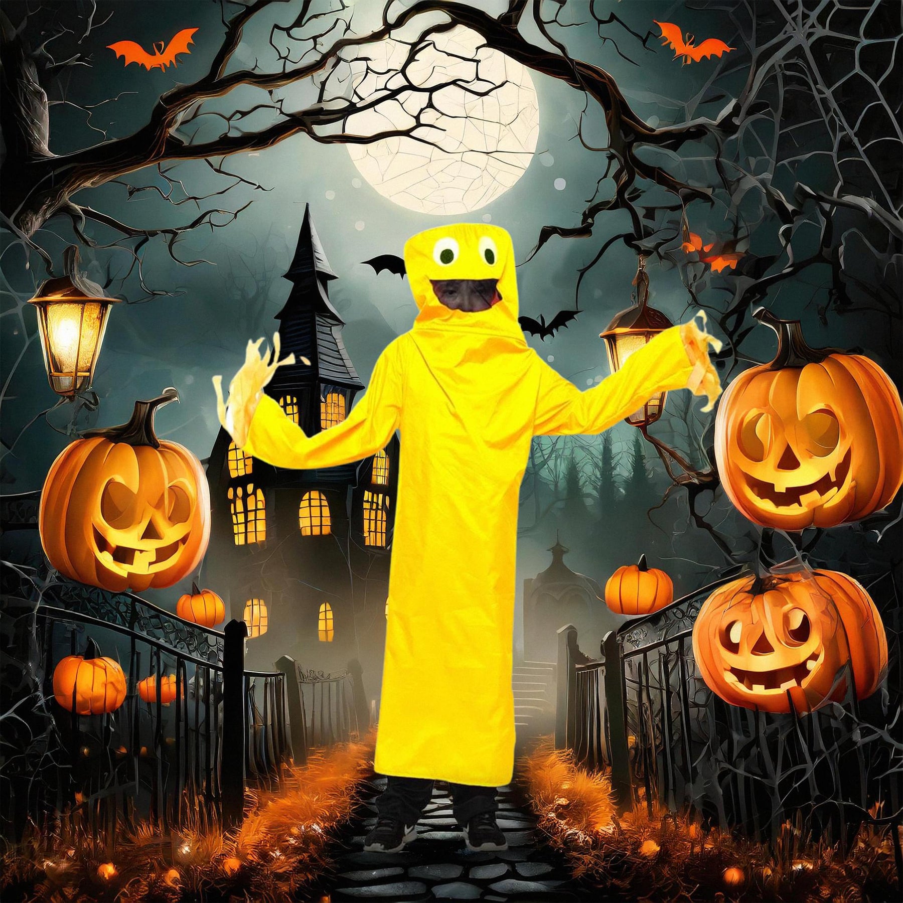 Wacky Waving Tube Guy Child Costume - Yellow