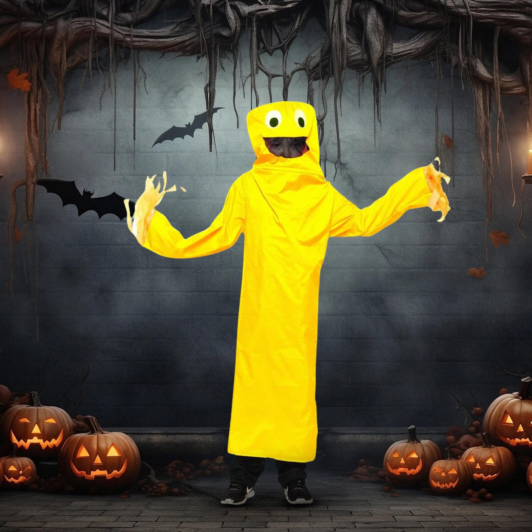 Wacky Waving Tube Guy Child Costume - Yellow