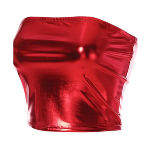 Liquid Metal Bandeau - Red