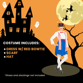 English Nanny Poppins Adult Costume