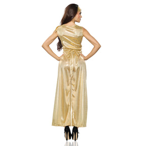 70's Disco Gold Adult Costume Jumpsuit