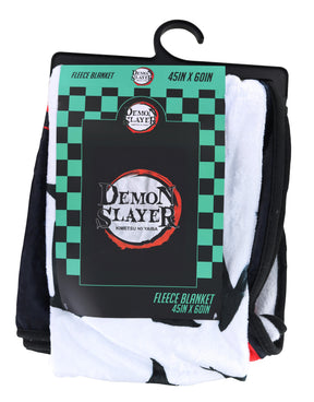 Demon Slayer Logo Lightweight Fleece Throw Blanket | 45 x 60 Inches