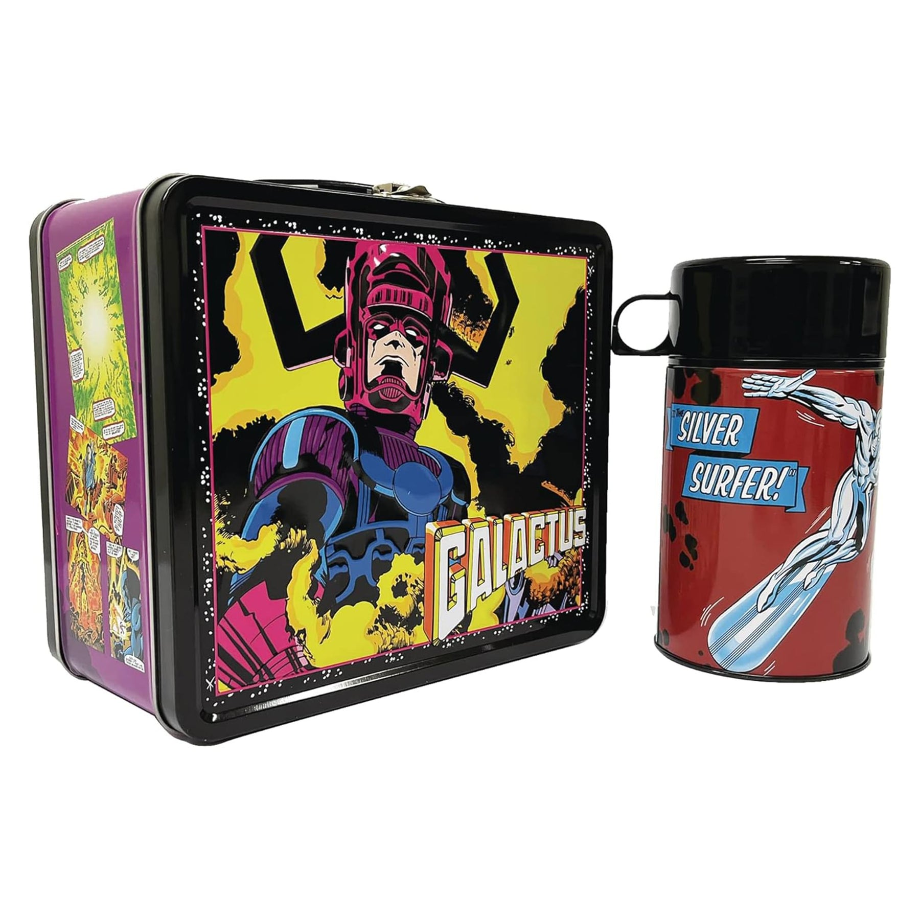 Marvel Galactus Tin Titans Lunchbox & Water Bottle