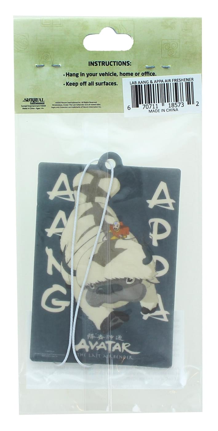 Avatar The Last Airbender Aang and Appa Air Freshener | Vanilla Scent