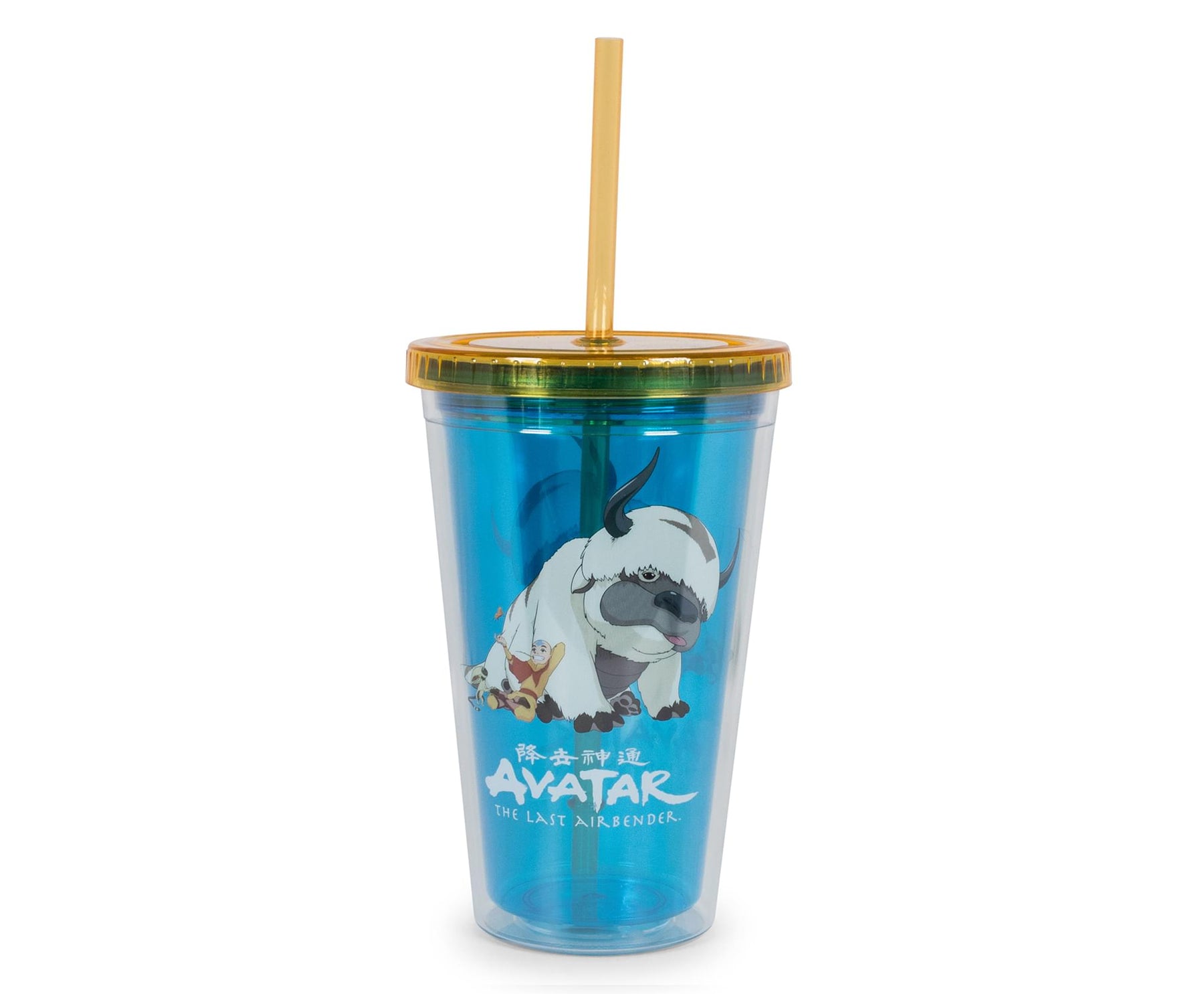 Avatar: The Last Airbender Aang and Appa Carnival Cup With Straw | 16 Ounces