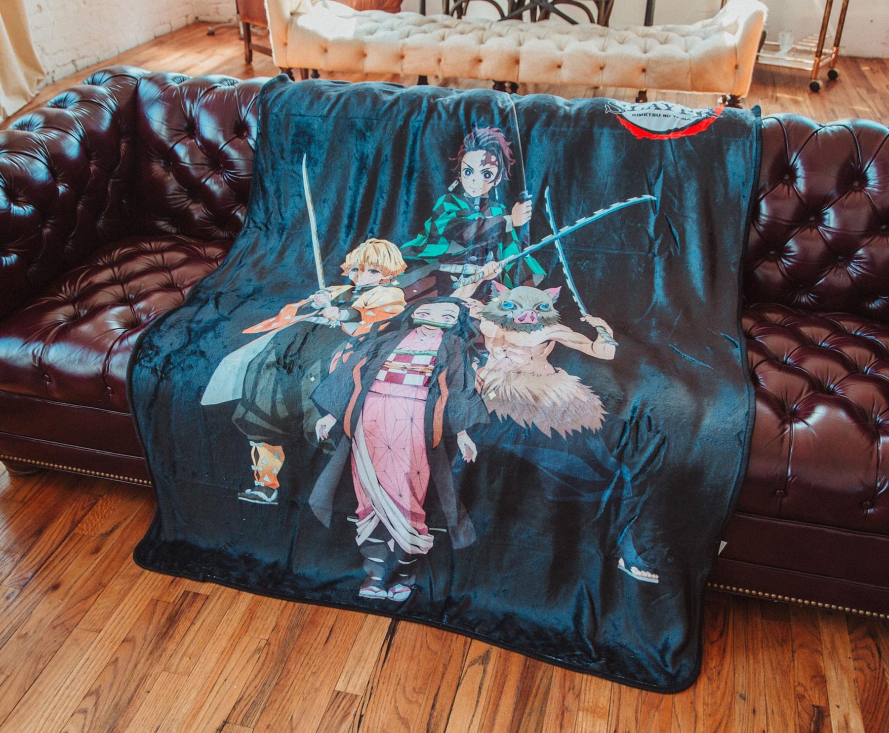 Funny Anime Demon Slayer T Shirt Fleece Blanket