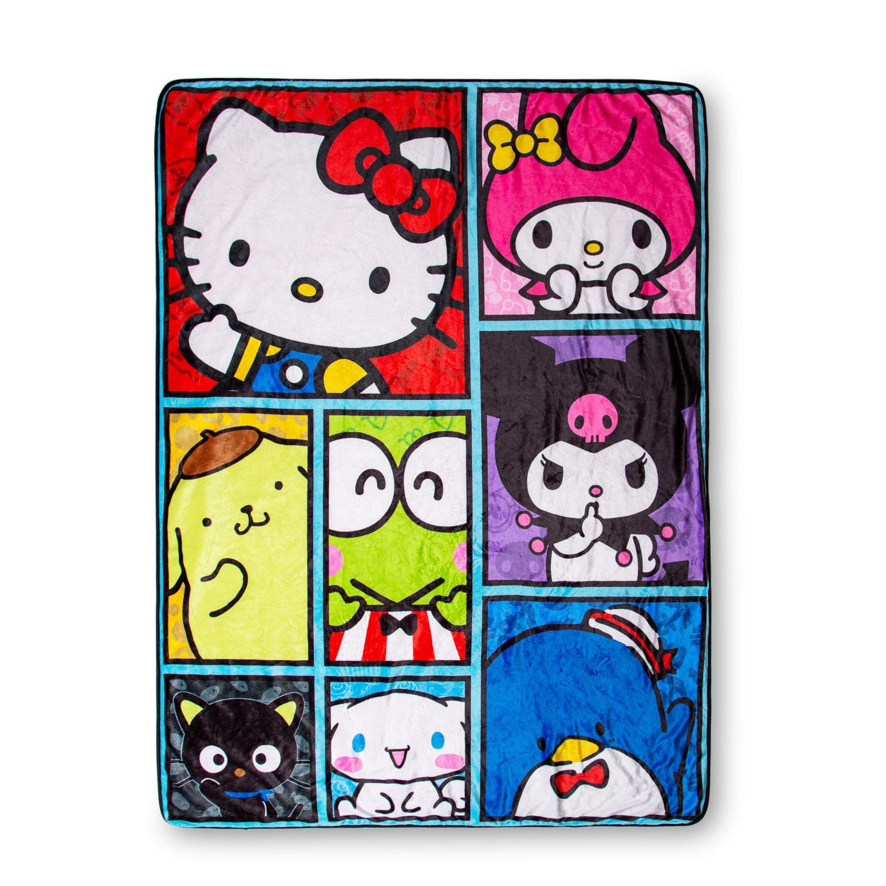 Sanrio Hello Kitty And Friends Oversized Sherpa Fleece Throw Blanket | 54 x 72 Inches