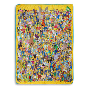 The Simpsons Oversized Fleece Sherpa Throw Blanket | 49 x 72 Inches