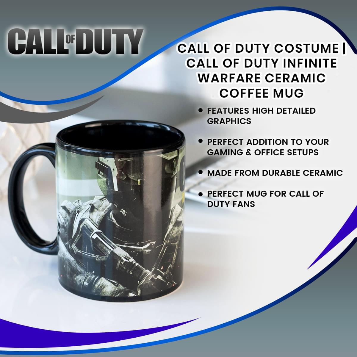 Call of Duty Costume | Call of Duty Infinite Warfare Ceramic Coffee Mug