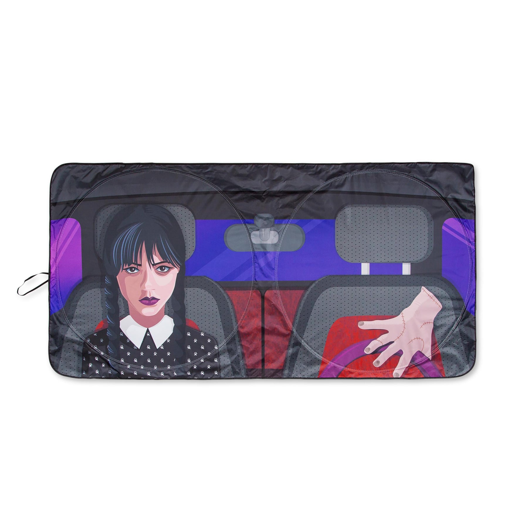 Addams Family Wednesday And Thing Sunshade For Car Windshield | 64 x 32 Inches