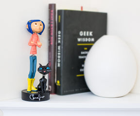 Coraline with Cat PVC Bobble Figure | 6.5 Inches Tall