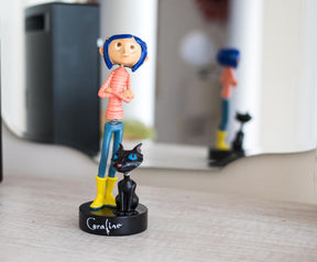 Coraline with Cat PVC Bobble Figure | 6.5 Inches Tall