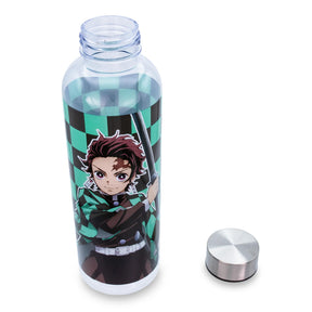 Demon Slayer Tanjiro Kamado Plastic Water Bottle | Holds 20 Ounces