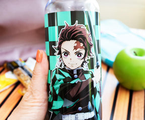 Demon Slayer Tanjiro Kamado Plastic Water Bottle | Holds 20 Ounces