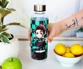 Demon Slayer Tanjiro Kamado Plastic Water Bottle | Holds 20 Ounces