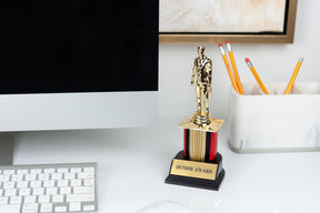 The Office Dundie Award Replica With 6 Interchangeable Plates | 8 Inches Tall