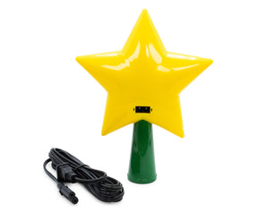 Super Mario Bros. 7-Inch Super Star Light-Up Holiday Tree Topper Decoration