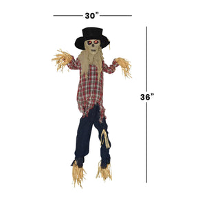 Sound Activated Kicking Scarecrow Halloween Decoration