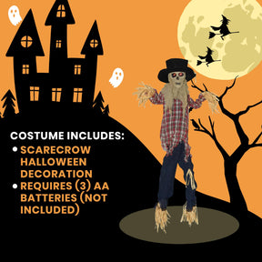 Sound Activated Kicking Scarecrow Halloween Decoration