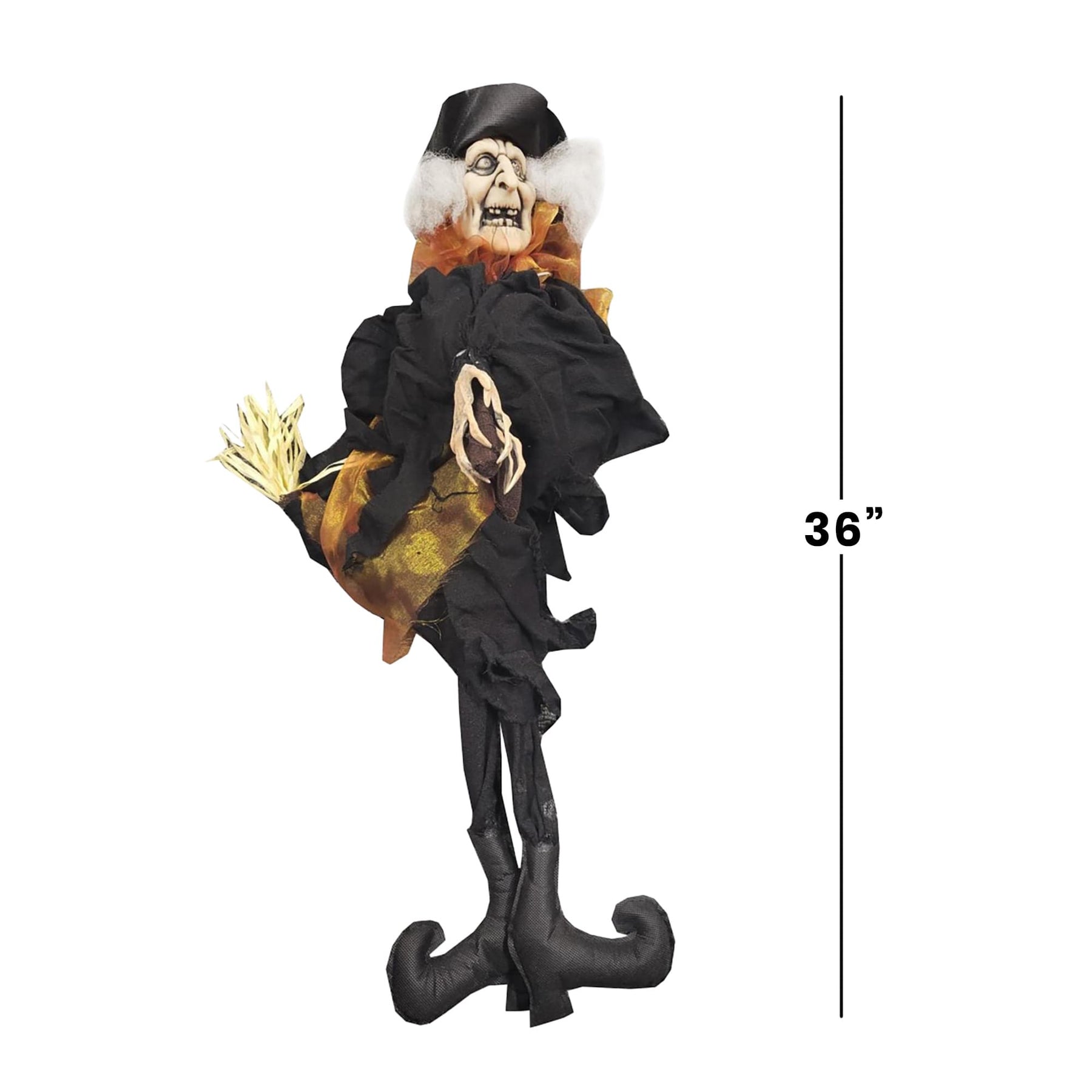 36 Inch Animated Witch Halloween Decoration