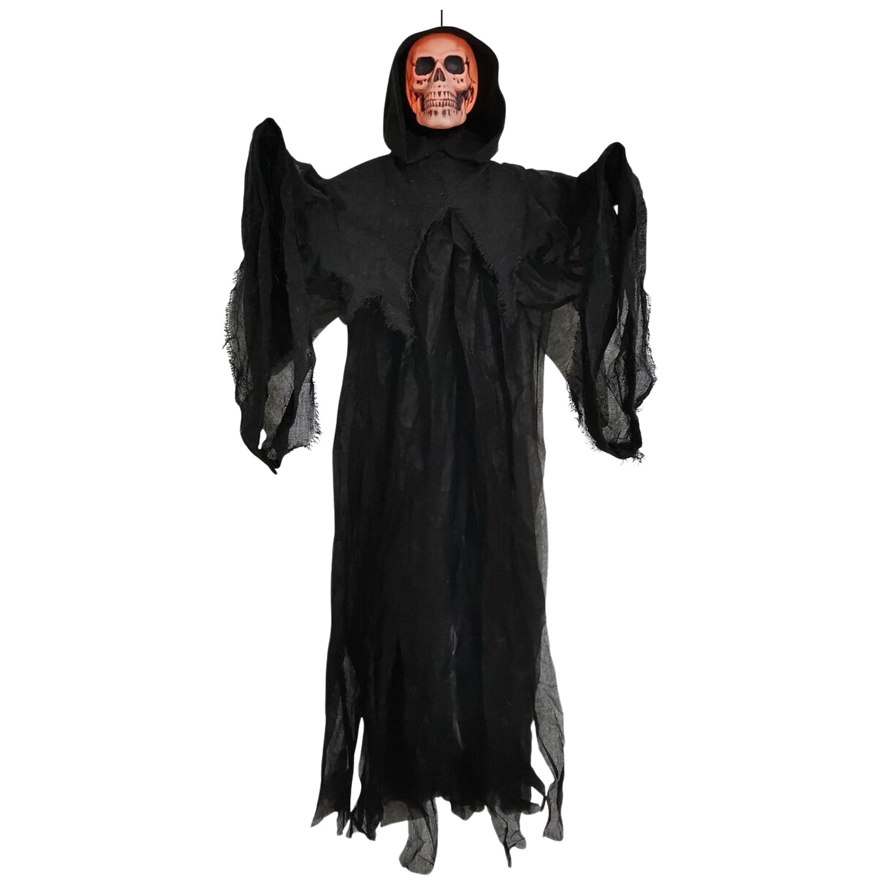 4 Foot Light-Up Skull Reaper Halloween Decoration