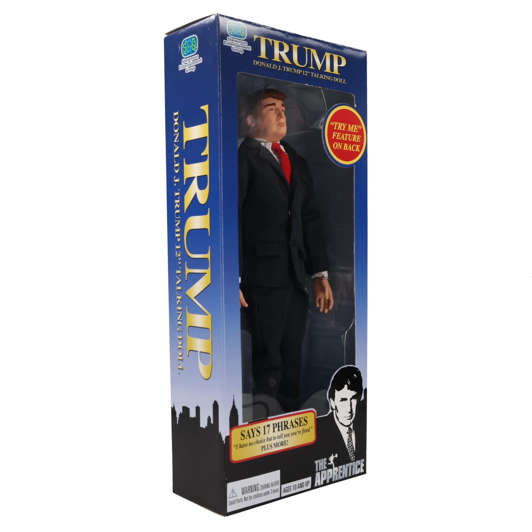 Donald Trump 12 Inch Talking Collectible Figure | 17 Classic Phrases