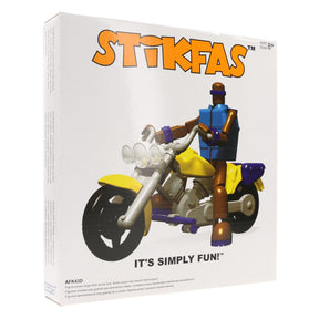 Stikfas 3 Inch Action Figure Kit - Alpha Male w/ Motorcycle