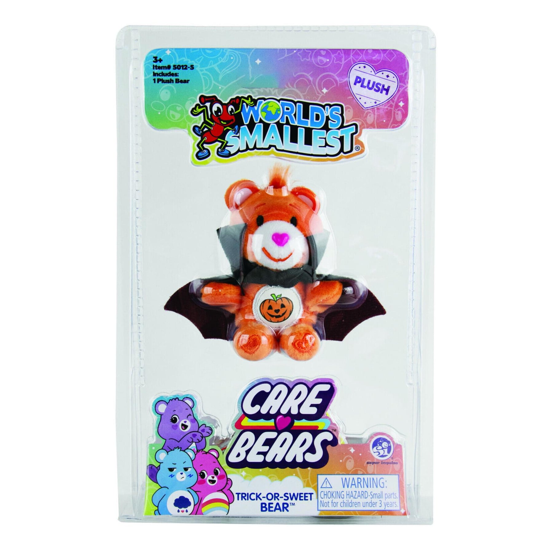 World's Smallest Care Bears Series 5 Mini Plush | Trick or Sweet Bear