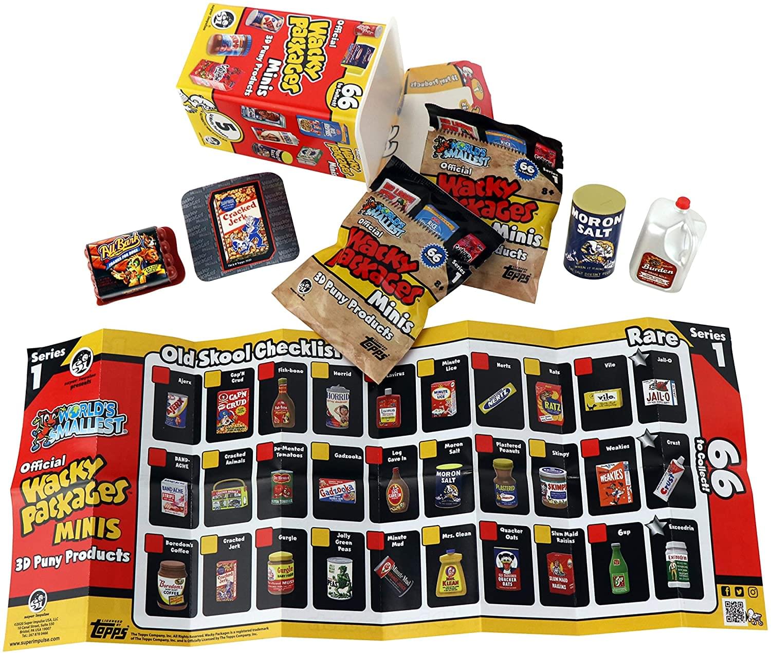 Wacky Packages Minis Series 1 Blind Box | 5 Random Pieces