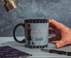 Addams Family Wednesday "On Wednesdays, We Wear Black" 20-Ounce Ceramic Mug