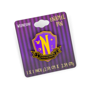 Addams Family Wednesday Nevermore Academy Enamel Pin