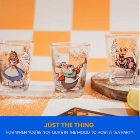 Disney Alice in Wonderland Character Scenes Mini Shot Glasses | Set of 4