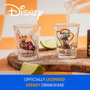 Disney Alice in Wonderland Character Scenes Mini Shot Glasses | Set of 4