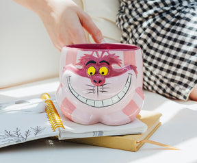 Disney Alice in Wonderland Cheshire Cat Ceramic Sculpted Mug | Holds 20 Ounces