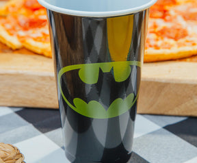 DC Comics Batman Logo 18-Ounce Disposable Plastic Party Cups | Set of 20