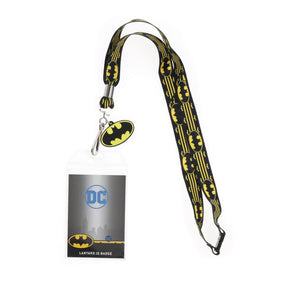 DC Comics Batman 22-Inch Lanyard With ID Badge Holder And Logo Charm