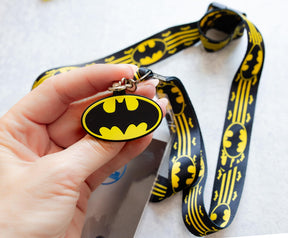 DC Comics Batman 22-Inch Lanyard With ID Badge Holder And Logo Charm